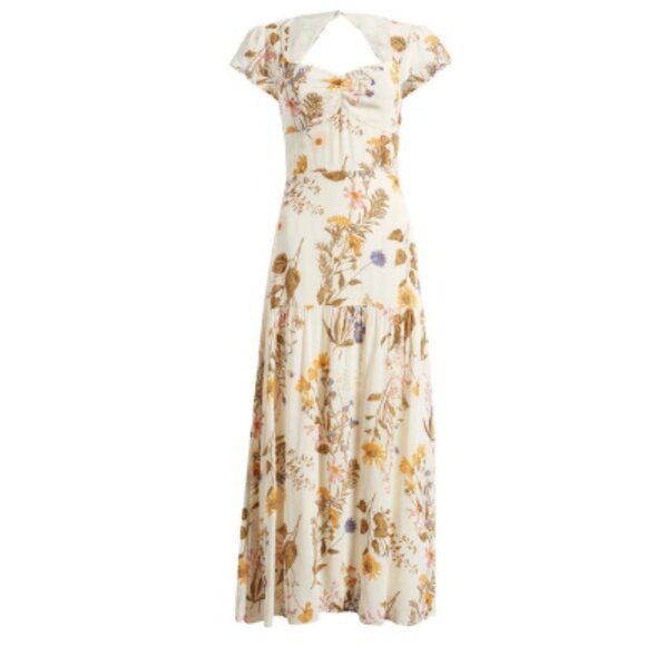 NEW Reformation Myah Floral-Printed Maxi Dress Size 8 #1643 - Picture 3 of 10